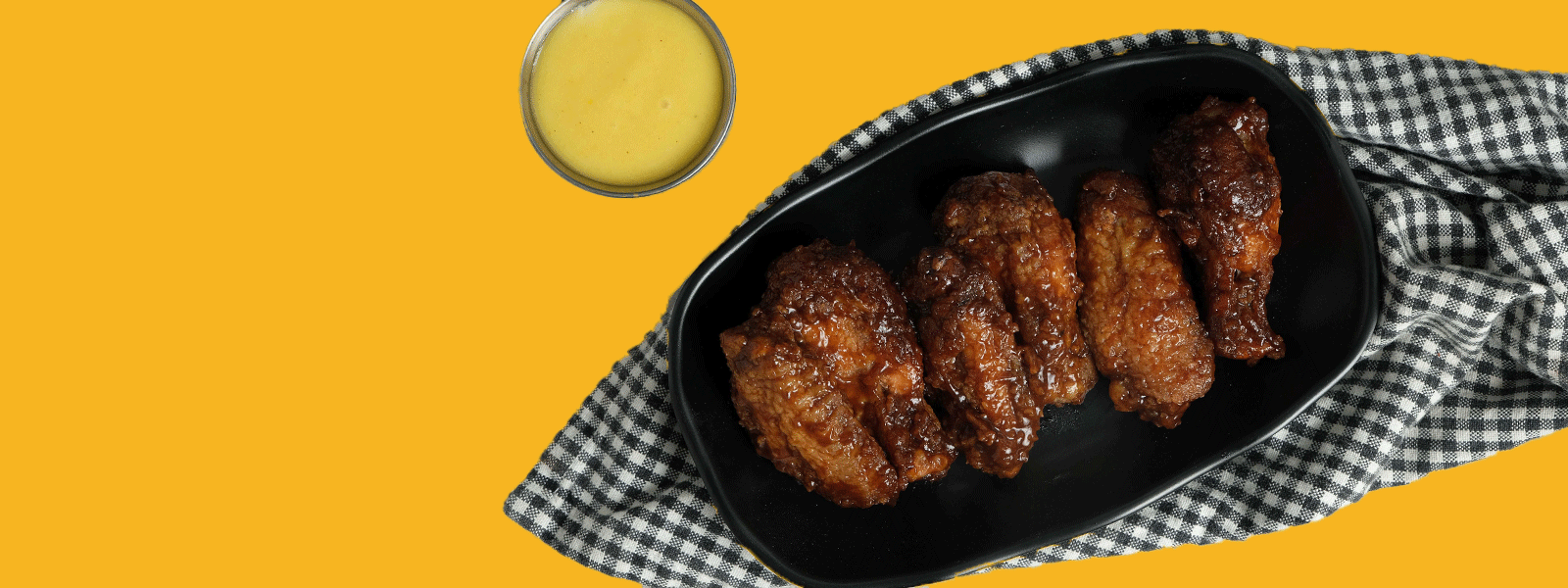 honey bbq wings half portion